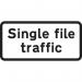 593 X 288 mm Dibond singlefile Traffic Road Sign (with Channel) 424186