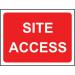 600 X 450 mm Temporarysign & Frame - Site Access 424218