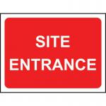 600 X 450 mm Temporarysign & Frame - Site Entrance 424219