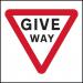 600 X 600 mm Temporarysign - Give Way 424227