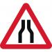 600 mm Tri. Temporarysign - Road Narrows Both Lanes 424234