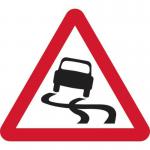 600 mm Tri. Temporarysign - Slippery Road Surface 424237