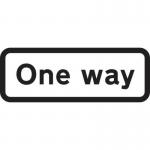 659 X 188 mm Dibond oneway Road Sign (with Channel) 424250