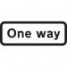 659 X 188 mm Dibond oneway Road Sign (with Channel) 424250