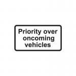 879 X 484 Dibond priority Overoncoming Vehicles Road Sign (without Channel) 424276