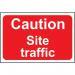 Caution Site Traffic- Fmx (600 X 400 Mm) 424289
