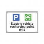 Electric Vehicle Rechargingpoint Only - 1.2 mm Recyclable Pp (300 X 200 Mm) 424307