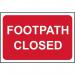 Footpath Closed- 1.2 mm Recyclable Pp (600 X 450 Mm) 424314