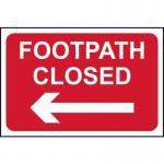 Footpath Closed (arrowleft) - Fmx (600 X 400 Mm) 424315