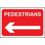 Pedestrians (arrowleft) - 1.2 mm Recyclable Pp (600 X 400 Mm) 424339