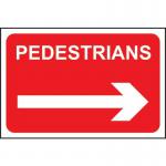 Pedestrians (arrowright) - 1.2 mm Recyclable Pp (600 X 450 Mm) 424343