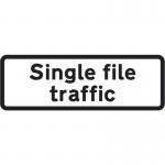 Supplementary Plate singlefile Traffic - Zin (685 X 275 Mm) 424390