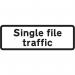 Supplementary Plate singlefile Traffic - Zin (860 X 360 Mm) 424391
