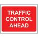 Traffic Control Ahead - Classicroll Up Traffic Sign (1050 X 750 Mm) 424402