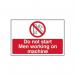 Do Not Start Men Workingon Machine - 1.2 mm Recyclable Pp (300 X 200 Mm) 424477