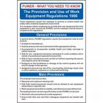 Safety Poster: Puwer- 1.2 mm Recyclable Pp (400 X 600 Mm) 424507