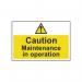 Caution Maintenance Inoperation - 1.2 mm Recyclable Pp (300 X 200 Mm) 424508