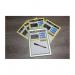 Covid-19 Cleaning Inspection Packa A 4 Snap Frame, 5 X Inspection Inserts, 1 X Pen 424516