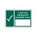 Lock Out Equipment Availablefrom - 1.2 mm Recyclable Pp (300 X 200 Mm) 424518