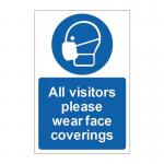 All Visitors Please Wearface Coverings - 1.2 mm Recyclable Pp (200 X 300 Mm) 424521