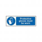 Protective Gloves Mustbe Worn - Sav (300 X 100 Mm) 424534