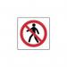 No Thoroughfare Symbol- Sav (400 X 400 Mm) 424559