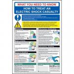 Safety Poster - Electricshock - 1.2 mm Recyclable Pp (400 X 600 Mm) 424573