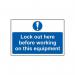 Lock Out Here Before Workingon This Equipment - 1.2 mm Recyclable Pp (300 X 200 Mm) 424586