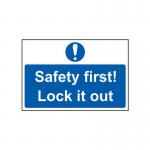 Safety First Lockit Out - 1.2 mm Recyclable Pp (300 X 200 Mm) 424592