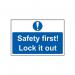 Safety First Lockit Out - 1.2 mm Recyclable Pp (300 X 200 Mm) 424592