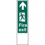 Fire Exit Man Left Arrowup - Taktyle (75 X 300 Mm) 424603