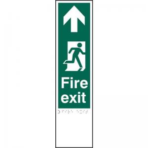 Fire Exit Man Right Arrow Up - Taktyle 75 X 300mm 424607