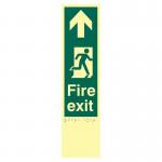 Fire Exit Man Right Arrowup - Taktyleph (75 X 300 Mm) 424608