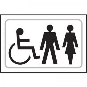 Disabled Ladies Gentlemen Graphic - Taktyle 225 X 150mm 424627