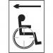 Disabled Arrow Left- Taktyle (150 X 225 Mm) 424629