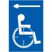 Disabled Arrow Left- Taktyle (150 X 225 Mm) 424630