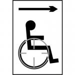 Disabled Arrow Right- Taktyle (150 X 225 Mm) 424631