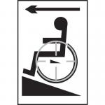 Disabled Ramp Arrowleft - Taktyle (150 X 225 Mm) 424639