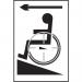 Disabled Ramp Arrowleft - Taktyle (150 X 225 Mm) 424639