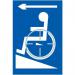 Disabled Ramp Arrowleft - Taktyle (150 X 225 Mm) 424640