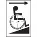 Disabled Ramp Arrowright - Taktyle (150 X 225 Mm) 424641