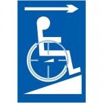 Disabled Ramp Arrowright - Taktyle (150 X 225 Mm) 424642