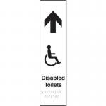 Disabled Toilets (with Graphic)arrow Up - Taktyle (75 X 300 Mm) 424645