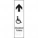 Disabled Toilets (with Graphic)arrow Up - Taktyle (75 X 300 Mm) 424645