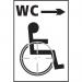Disabled Wc Arrow Right- Taktyle (150 X 225 Mm) 424648