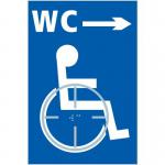 Disabled Wc Arrow Right- Taktyle (150 X 225 Mm) 424649
