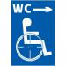 Disabled Wc Arrow Right- Taktyle (150 X 225 Mm) 424649