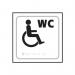 Disabled Wc Symbol- Taktyle (150 X 150 Mm) 424654