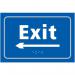 Exit Arrow Left- Taktyle (225 X 150 Mm) 424667