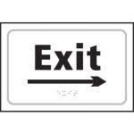 Exit Arrow Right- Taktyle (225 X 150 Mm) 424668